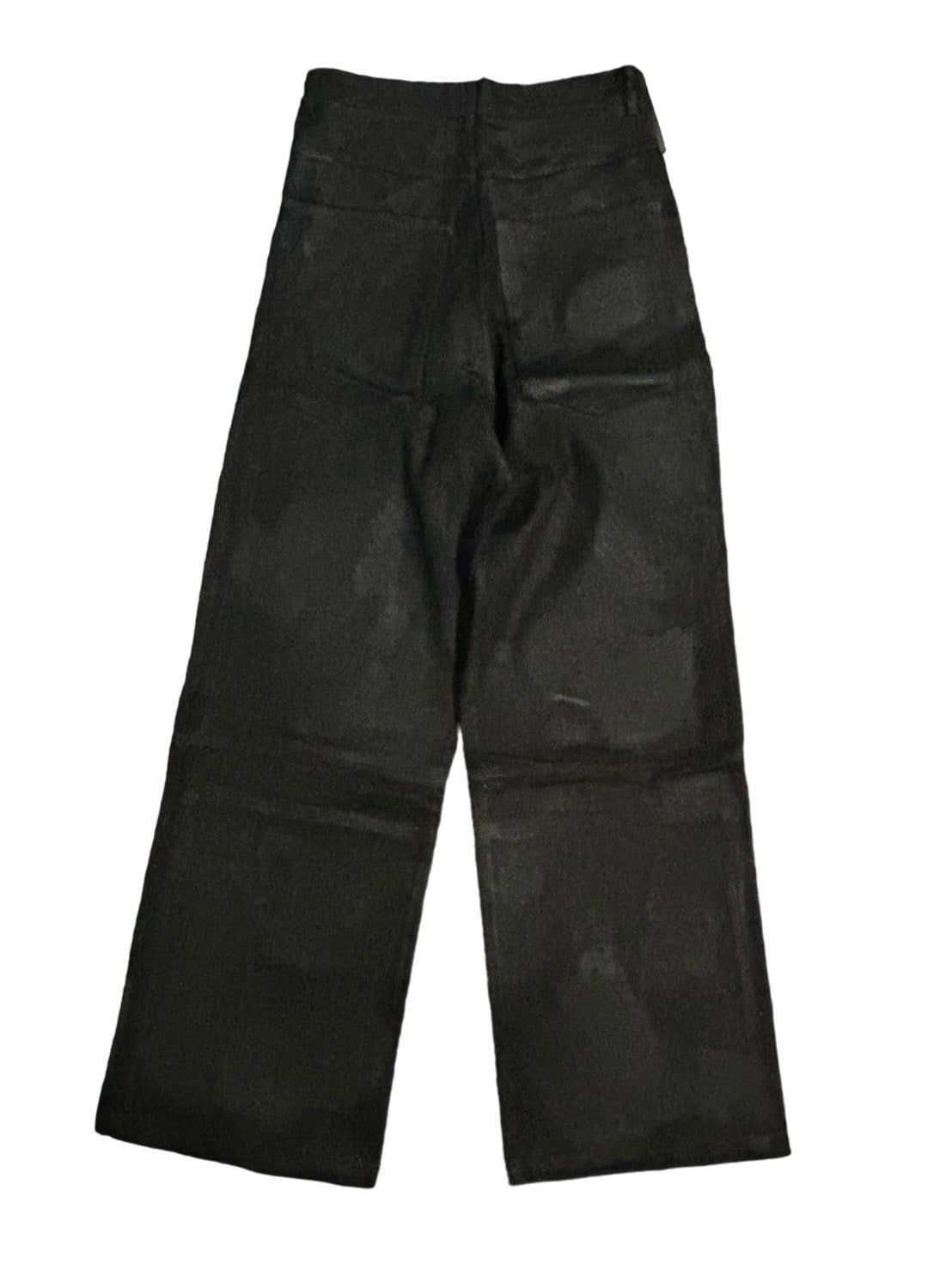 P.L.N. LOW CROTCH OILSKIN DENIM – BLACK