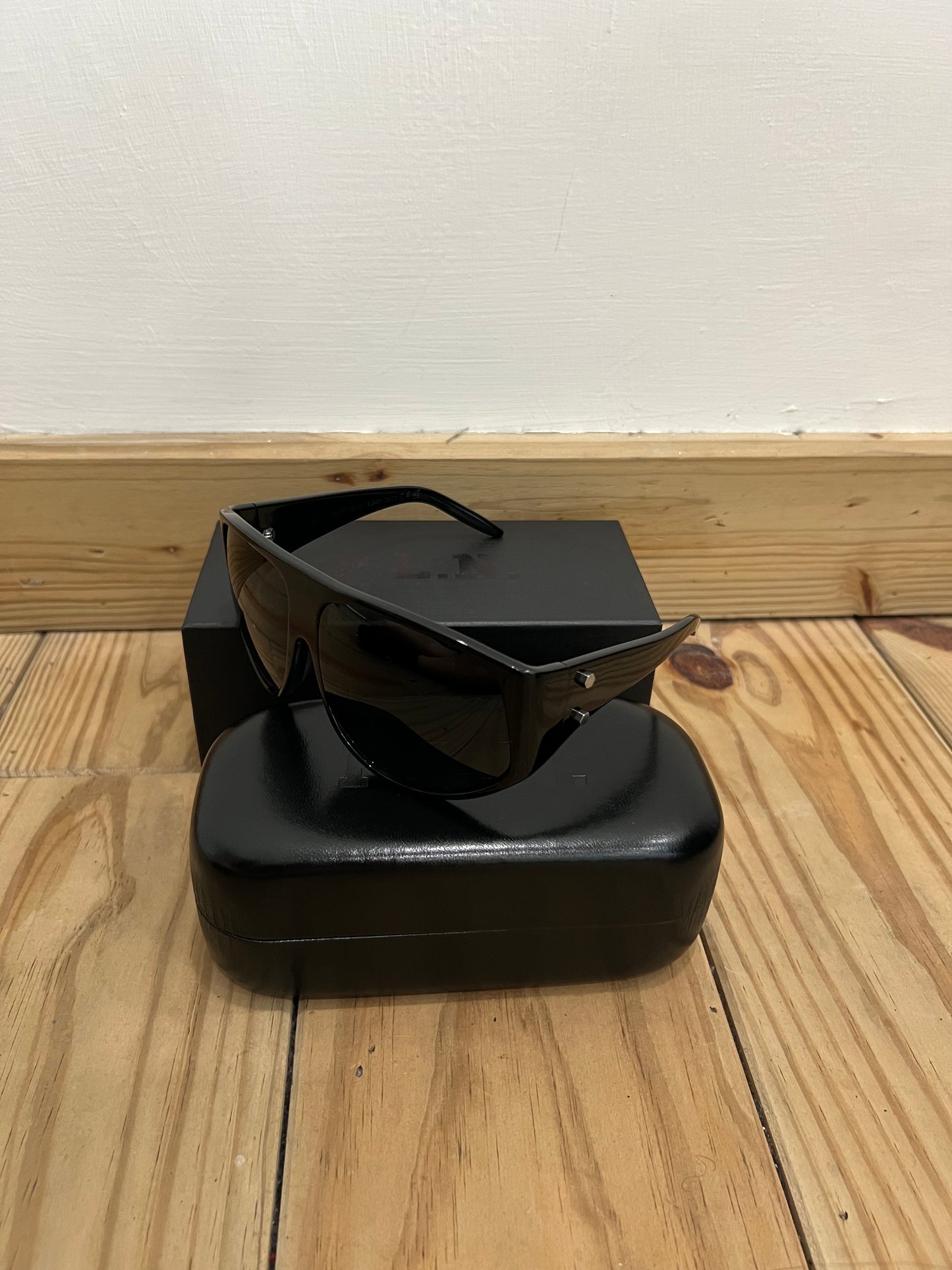 P.L.N. ORCA SEVEN SUNGLASSES - BLACK