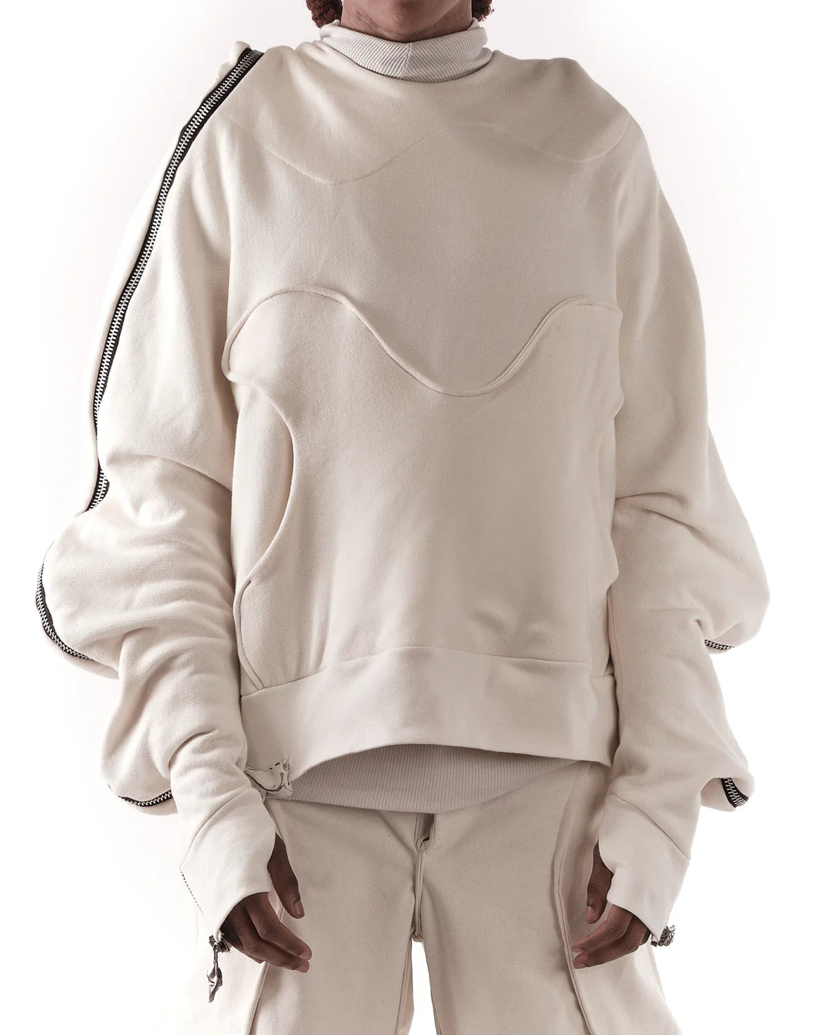 UNDYED METAMORPHIC BUBBLE HOODIE