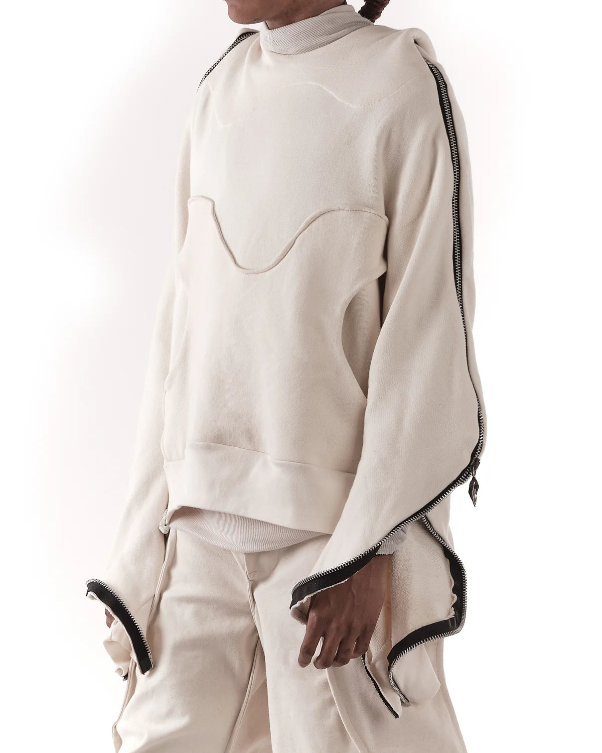 UNDYED METAMORPHIC BUBBLE HOODIE