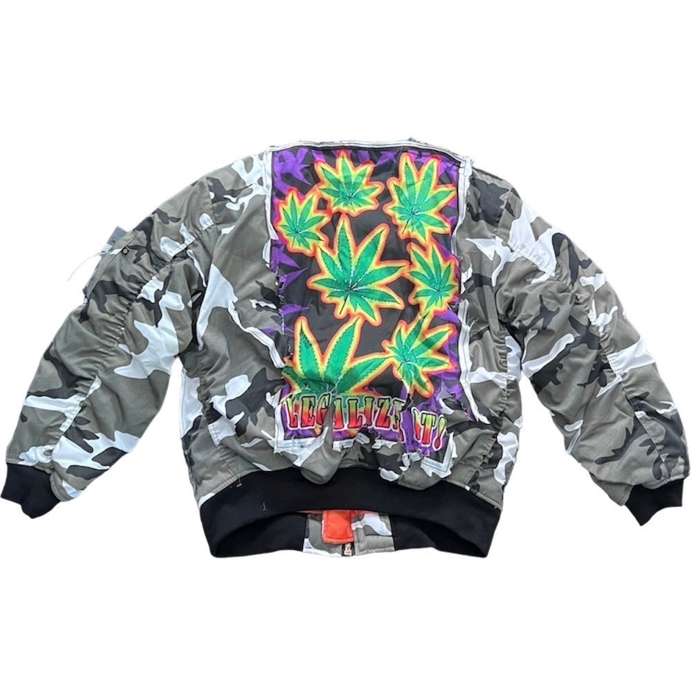 Camo bomber jacket