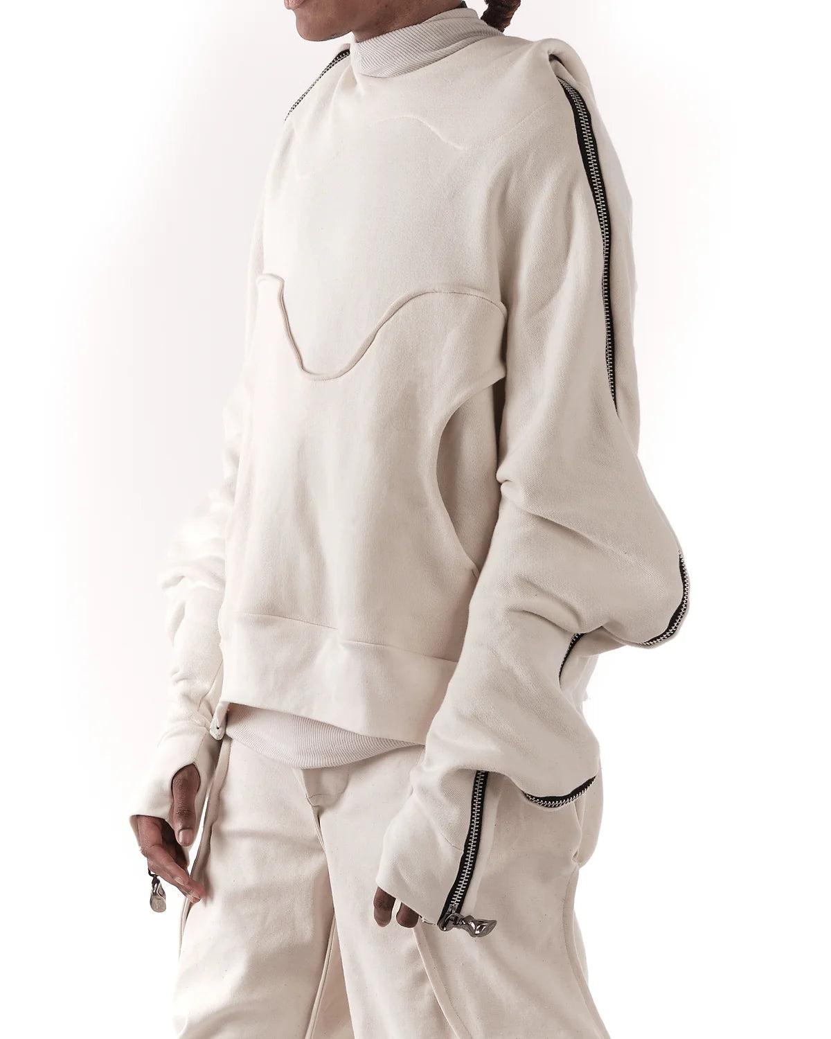 UNDYED METAMORPHIC BUBBLE HOODIE