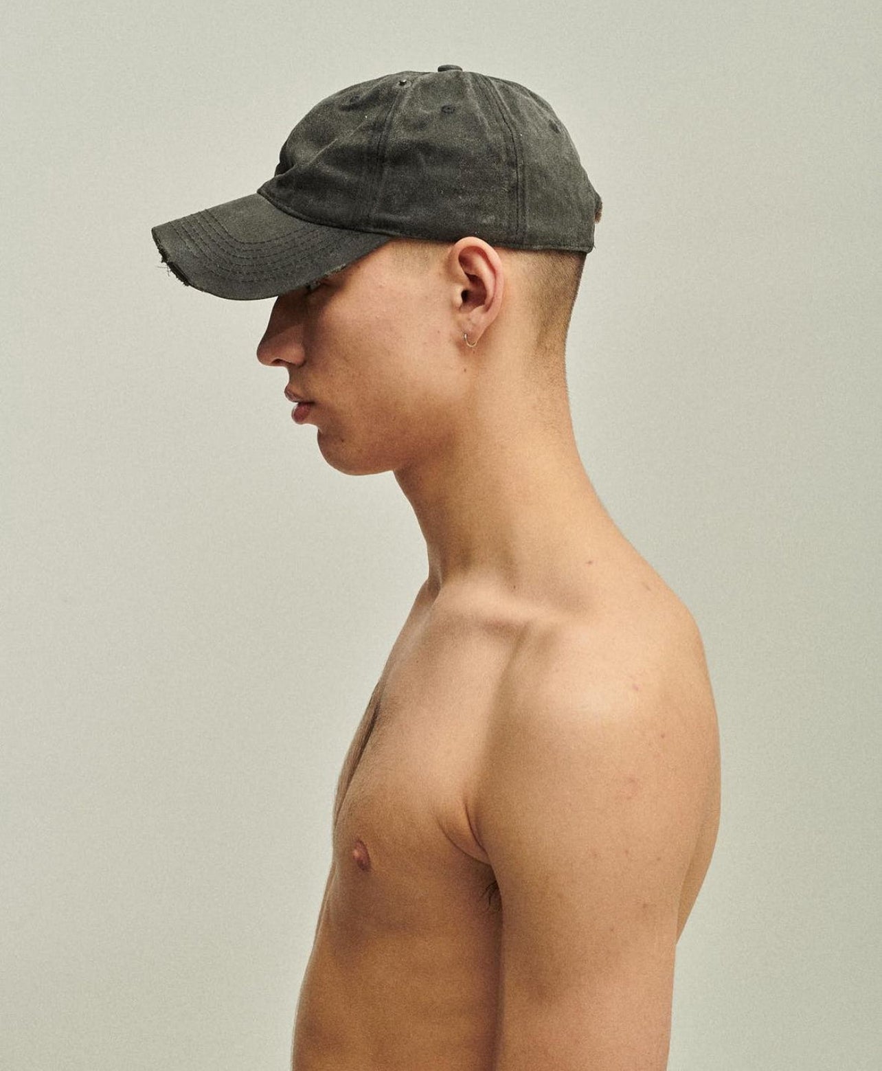 P.L.N. dark grey oilskin cap