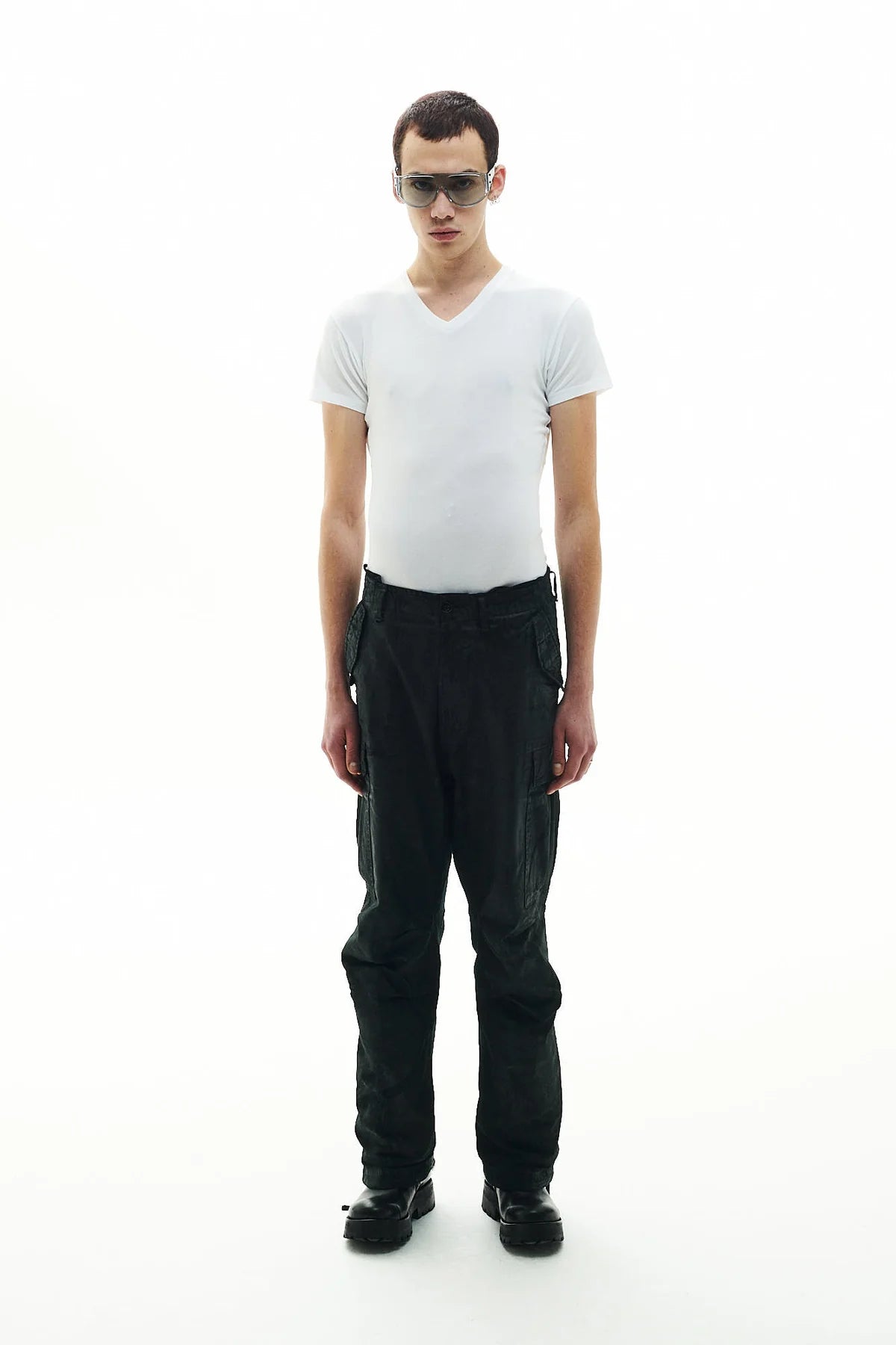 P.L.N.
CARGO PANTS – BLACK