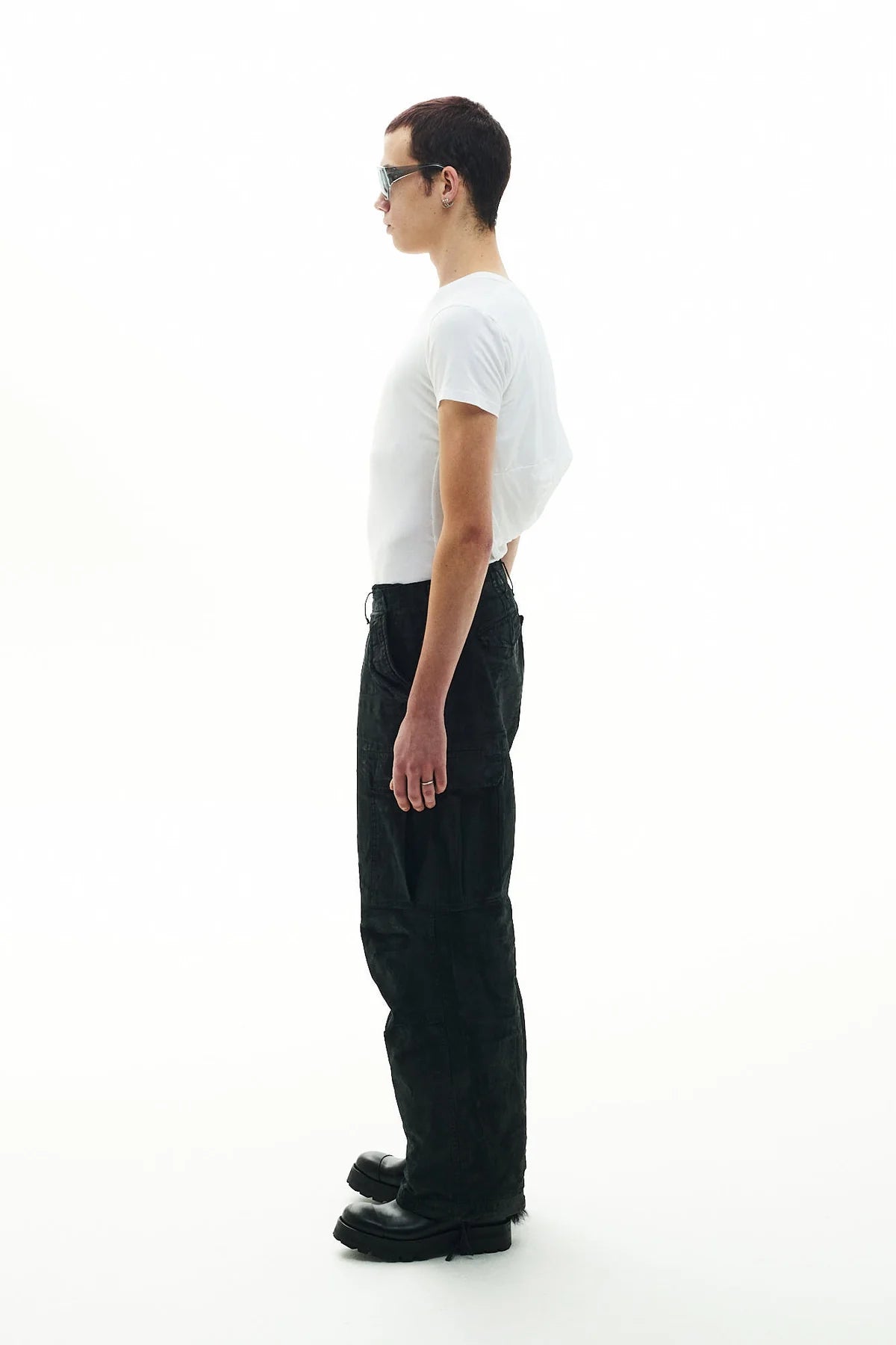 P.L.N.
CARGO PANTS – BLACK