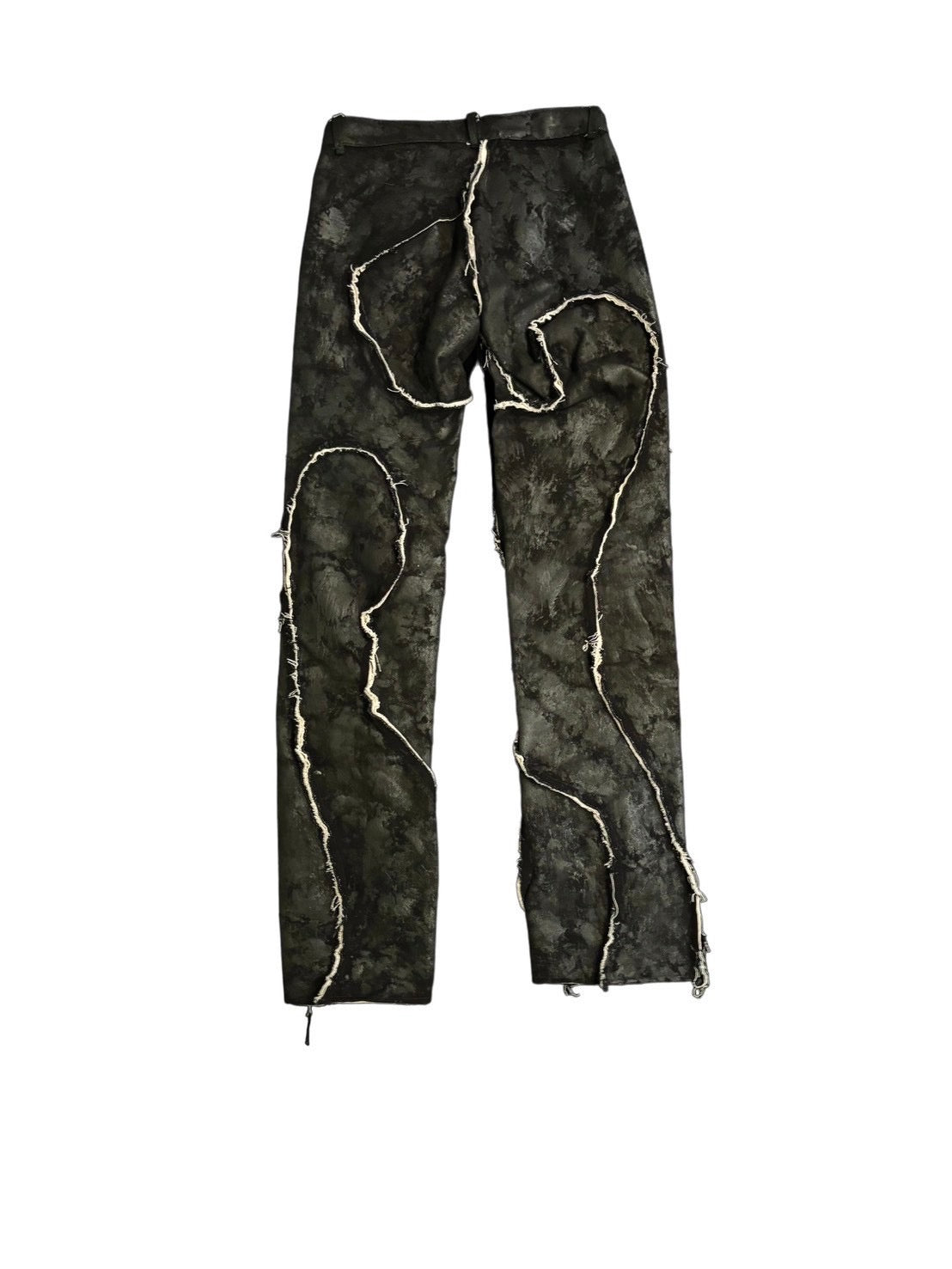 WAXED REVERSIBLE RAW EDGE ORGANIC JEANS